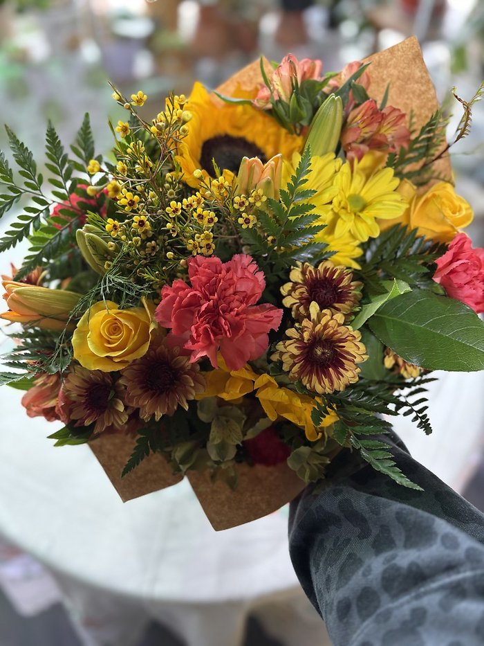 Fall color designer choice bouquet