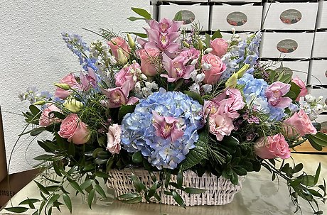 Pink and Blue Garden