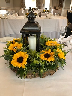 Sunflower Table Wreath Centerpiece