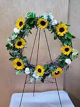 Sunflower Grapevine Wreath