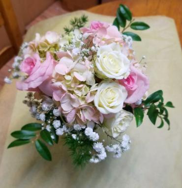 Hydrangea and Roses-Pink