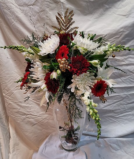 Christmas Snowglobe Vase